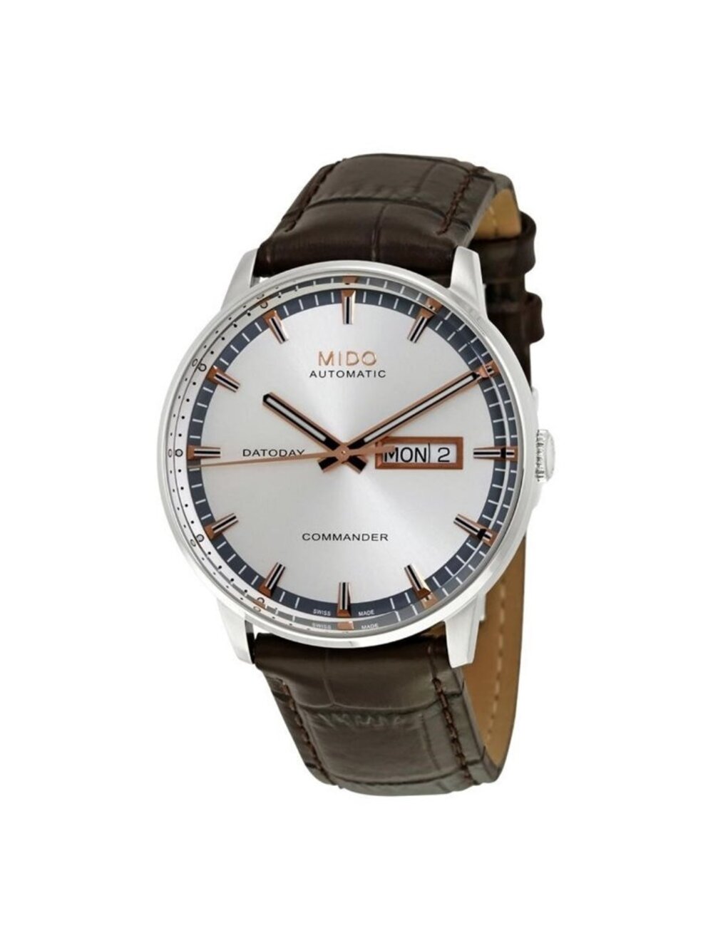 NWT Mido Commander II Automatic Silver Dial Men's Watch M016.430.16.031.80